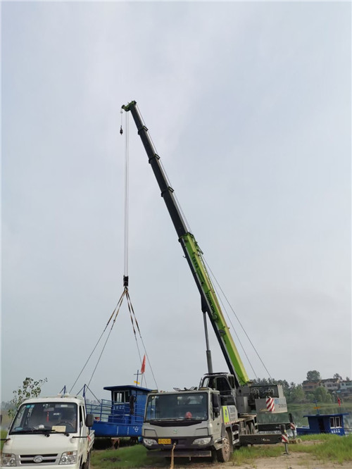 海曙区桥梁建设吊装案例